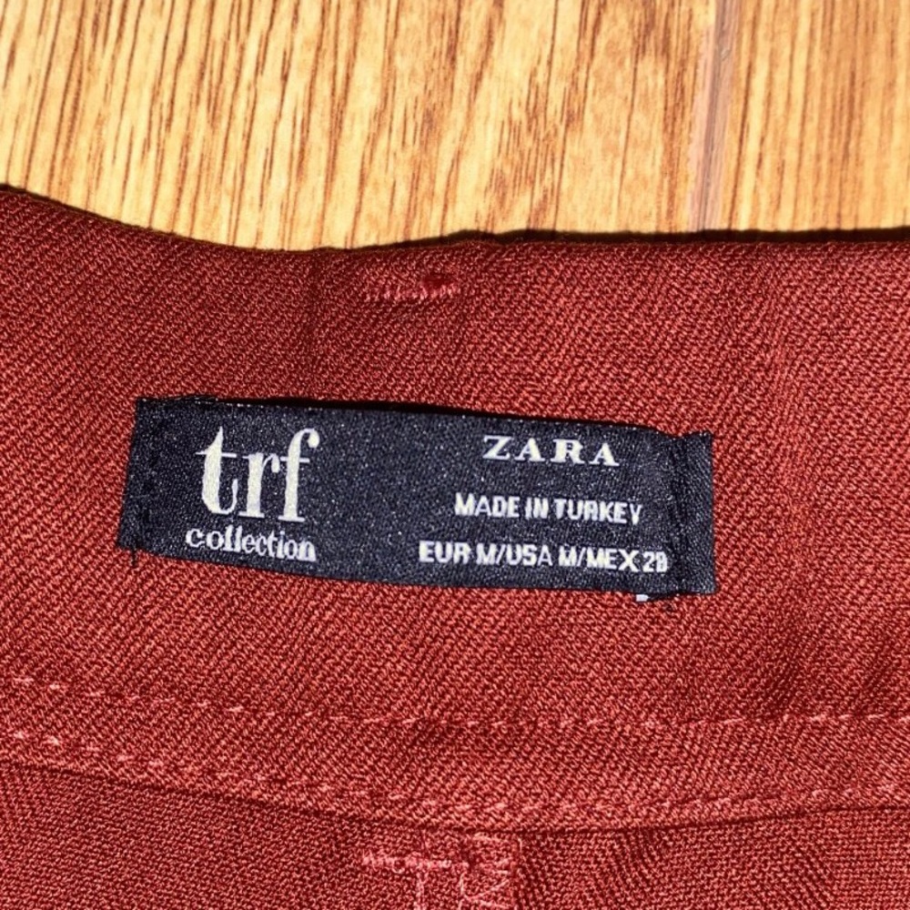 BURGUNDY ZARA TROUSERS